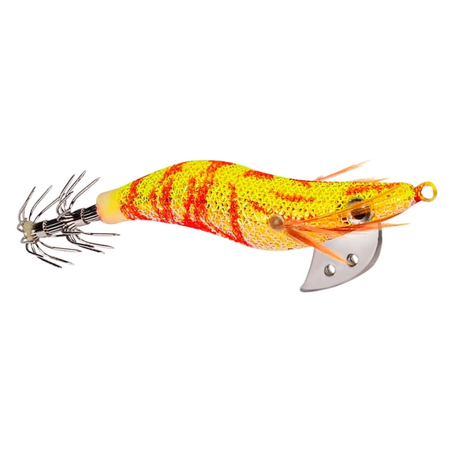 Ohmyroo Simulation Squid Fishing Lure 4 Inch Sinking Soft Bait With Weighted Needle Hook For Sea Angling