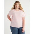 thumbnail image 5 of Free Assembly Women's Ringer Tee with Short Sleeves, Sizes XS-XXXL, 5 of 7