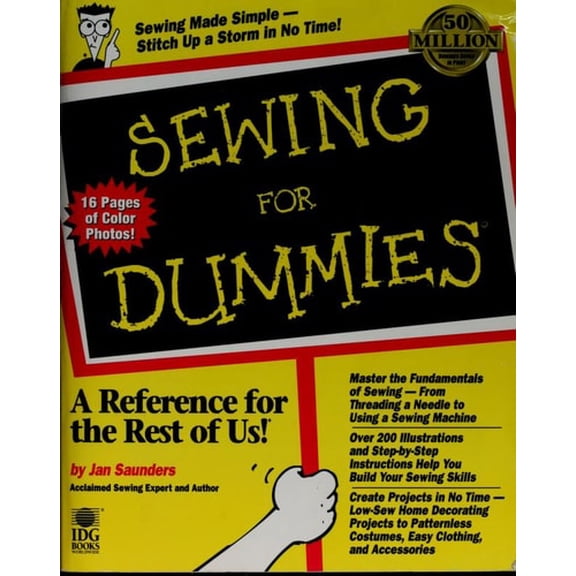 Pre-Owned Sewing for Dummies (Paperback) 076455137X 9780764551376