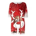 thumbnail image 2 of Christmas Matching Pajamas for Family Sets Elk Santa Christmas Tree Print Cute Funny Xmas Sleepwear Pjs Sets, 2 of 6