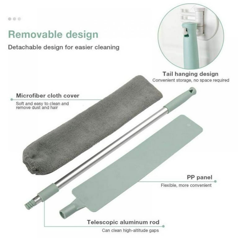 Retractable Gap Dust Cleaner, Microfiber Hand Duster, 2022 New Gap Dust  Cleaner, Washable Telescopic Dust Brush for Wet and Dry, Cleaning Artifact