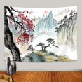 thumbnail image 2 of Japanese Tapestry, Cherry Blossom Tapestry, Asian Anime Wall Tapestry, Nature Landscape Tapestries, Aesthetic Wall Art Tapestry for Bedroom Living Room Home Decor, 2 of 4