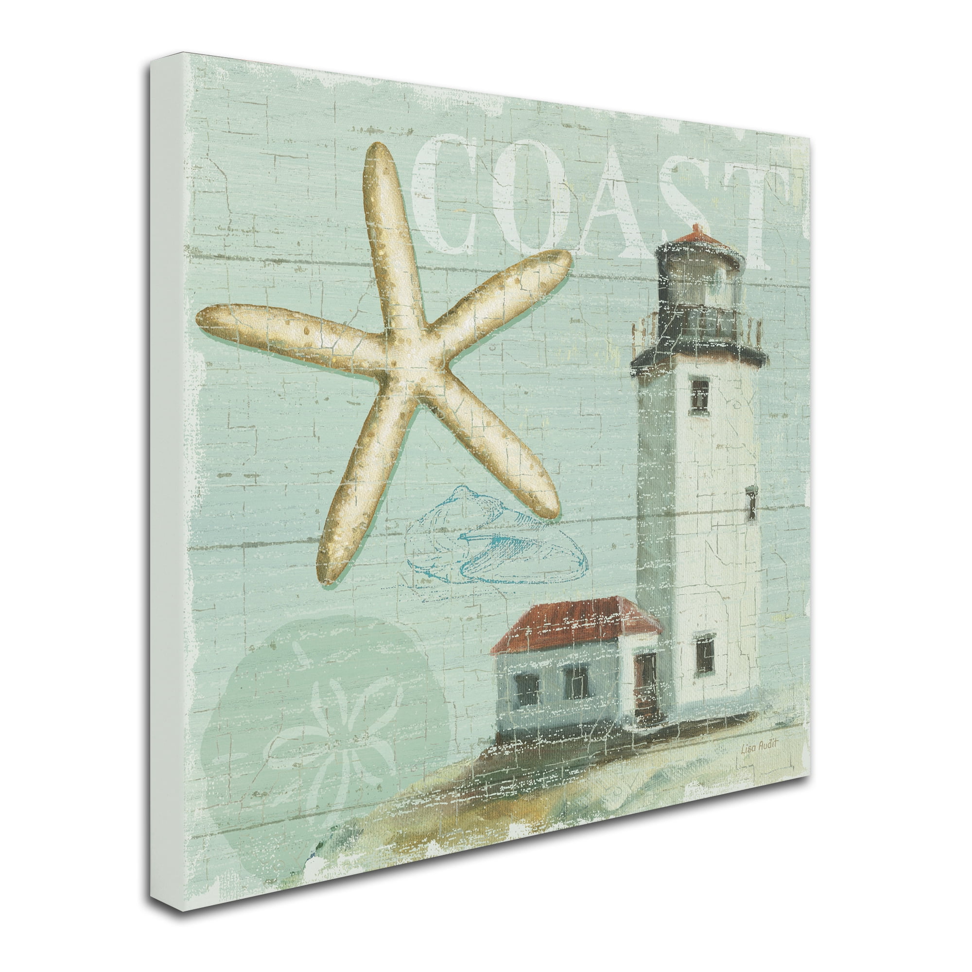 Trademark Fine Art "Beach House II" Canvas Art by Lisa Audit