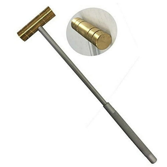 ARTESIA TOOL 9.5" 24.1 cm Dual-Headed Brass & Nylon Hammer  9.75" 24.8 cm Overall Length  Non-Scratch  Textured 2.75" 7 cm Grip  Essential for Jewelry Making & Crafts
