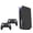 Phantom Black, variant on PS5 Skin Disc Version Console & Controllers, Mytrix Durable Protective Skin Stickers for Playstation 5 Disk Edition, Vinyl Decal Stickers- Phantom Black