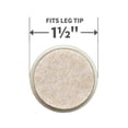 thumbnail image 4 of Super Sliders 1-1/8 Inch Nail-On Felt Furniture Glides for Hardwood Floors, Non-Marking Chair Leg Tips for Smooth Movement – Beige, 8-Pack, 4 of 7