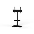 thumbnail image 1 of SONOROUS PL-2810 Modern TV Floor Stand Mount/Bracket with Tempered Glass Shelf for Sizes up to 65" (Steel Construction) - Black, 1 of 5