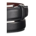 thumbnail image 3 of Perry Ellis Mens Timothy Leather Textured Casual Belt Black 30, 3 of 3