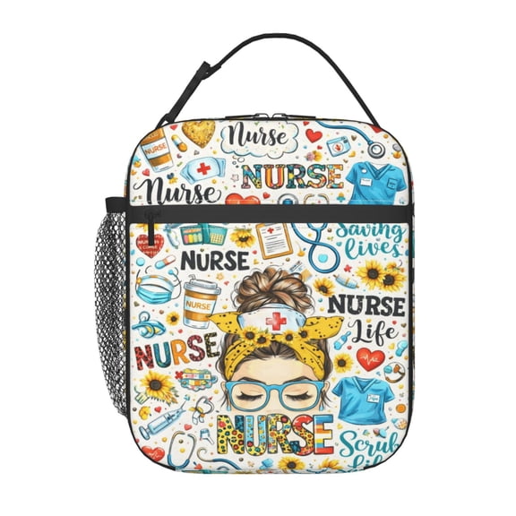 Nurse Appreciation Gift Lunch Bag Reusable Thermal Lunch Tote with Handle for Women and Men