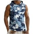 thumbnail image 4 of Gamivast Sun Protection Hoodie for Men Zip up Muscle Fit Sleeveless Sun Hoodie Lightweight Breathable Athletic Hoodie with Camo Pattern for Outdoor Wear, 4 of 8