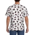 thumbnail image 3 of Vsdgher Poodle Dog Print Men's Dry Fit Mesh Athletic Shirts Moisture Wicking Tennis T-Shirt Tops, 3 of 9