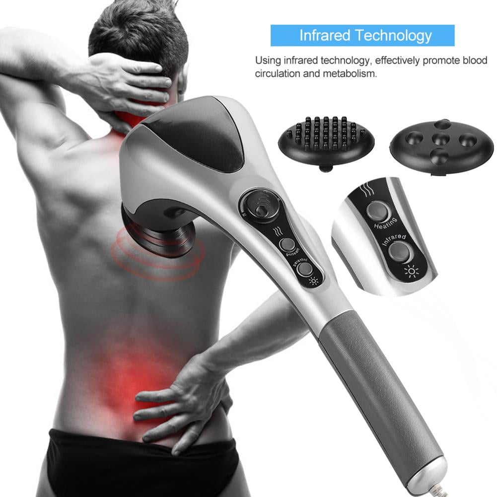 Tebru Massage Hammer Handheld Massage Hammerdouble Head Electric Body