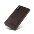 thumbnail image 6 of Wallet Cover for iPhone XS Max, Credit Card Slot Stand Slim Premium PU Leather & Soft TPU Back Shockproof Flip Folio Book Magnetic Cover For iPhone XS Max,Brown, 6 of 14