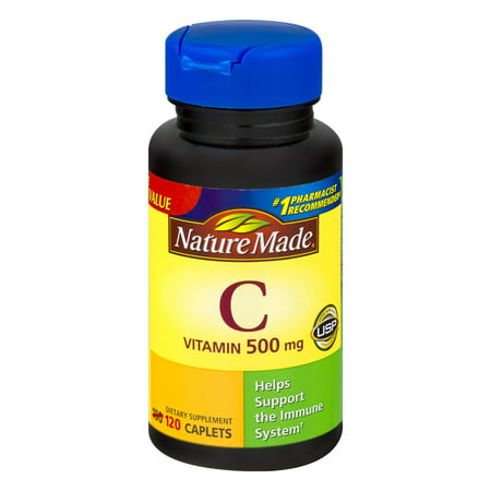 Vitamine C caplets de complément alimentaire 500 mg 120 ct