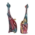 thumbnail image 4 of Sculpture de Chat Peinture à l'Huile 2 Pcs Statues de Chat Peinture à l'Huile Abstraite Statues de Chat Performance Inégalée, 4 of 8