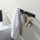 thumbnail image 2 of Perchero de pared para baño con 3 ganchos, perchero de pared, gancho para ropa de baño, acero inoxidable SUS304, negro mate, 2 of 5