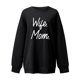 thumbnail image 4 of Gibobby Sudadera de mujer Sudadera de Cuello Redondo Sudadera de algodón para Mujer Sudadera Ligera Sudadera para Mujer(Negro,CH), 4 of 5