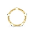 thumbnail image 4 of AFFY 1/3 Carat Round Cut White Natural Diamond Wedding Band Ring With Blue Sapphire In 14K Yellow Gold Over Sterling Silver (0.35 Cttw, I2-I3 Clarity), Ring Size-6, 4 of 5