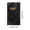 thumbnail image 3 of 2027 Daily Journal, English Planner Notebook, Portable Calendar Organizer, 365 Day Schedule Book, Compact Appointment Planner, Personal Time Management Notebook, 3 of 6