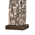 thumbnail image 4 of Benzara BM240307 Table Lamp with Abstract Mirror Block Base, Bronze, 4 of 5