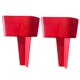 thumbnail image 5 of Soporte de la taza de playa de 2 piezas con accesorio de playa multifuncional de bolsillo (rojo), 5 of 9