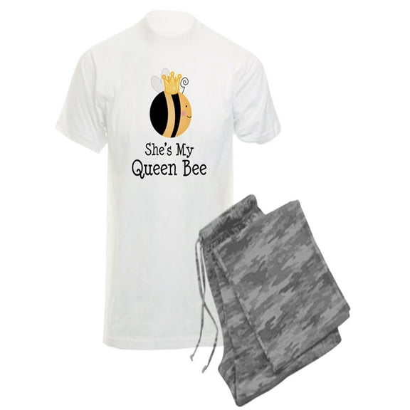 CafePress - She's My Queen Bee Couples - Men's Light Pajamas