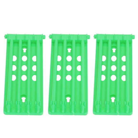 Pigeons Bands Rack Frame   Holder Personalized  Bands Pigeons Leg Rings Holder ABS Material 3Pcs Independent Design for Pigeons Farm Green