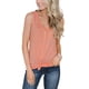 thumbnail image 1 of Camisetas sin Mangas con Cuello en V y Botones para Mujer, Camisas básicas Informales sin Mangas de Verano, camisola Delantera con Tiras, Naranja-S-Naranja-S oso de fresa Electrónica, 1 of 4
