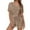 Khaki, variant on Hrsba Solid Color V Neck Short Sleeve Tops with Drawstring Waist Shorts 2 Piece Set for Women Summer Casual Daily Outfits