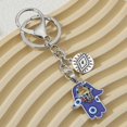 thumbnail image 1 of Fahsion-llaveros de aleación para mujeres y hombres, llaveros de mano, corazones, ojos malvados, llaveros religiosos, elefante, regalo de amistad, decoraciones de bolso de mano, 1 of 4