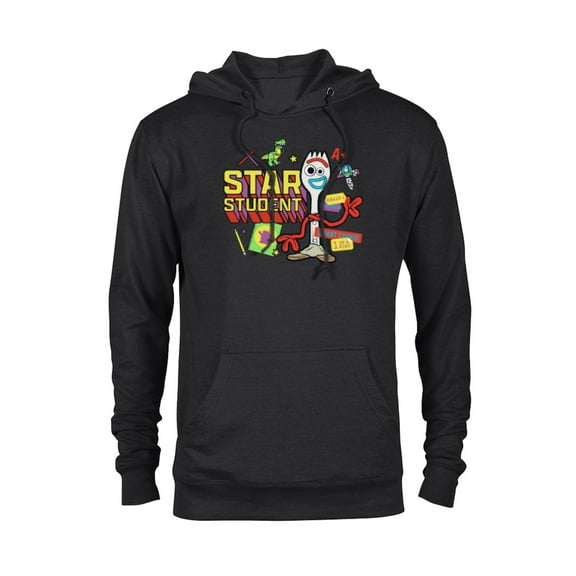 Disney and Pixar’s Toy Story Forky Star Student - Pullover Hoodie for Adults - Customized-Black