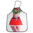 thumbnail image 2 of Delantales para el hogar, unisex, novedosos y divertidos, para adultos, cocina y barbacoa, talla 39 Falda de navidad, 2 of 6