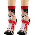 thumbnail image 2 of JeashCHAT Women Cute Christmas Vintage Printing Thicker Socks Long Sock Comfortable Socks, 2 of 4