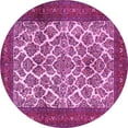 thumbnail image 1 of Ahgly Company Indoor Round Persian Pink Traditional Area Rugs, 4' Round, 1 of 4