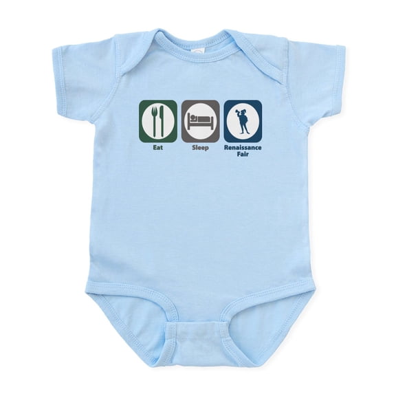 CafePress - Eat Sleep Renaissance Fair Infant Bodysuit - Baby Light Bodysuit, Size Newborn - 24 Months