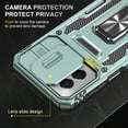 thumbnail image 6 of Motorola Moto G 5G (2024) Case with Lens Protection,Ring Holder Cover with Camera Cover & Kickstand Military Grade Shockproof Heavy Duty Protective Support Magnetic Car Mount Holder,Darkgreen, 6 of 7