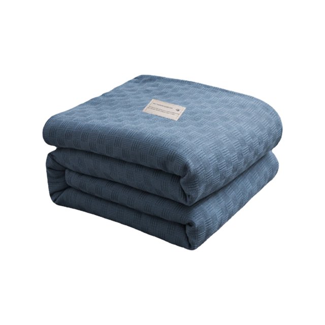 Four-Piece Set,Thickened Solid Color Thread Blanket Suitable for Use Under Nap Sofa and Air Conditioning foreign Trade Towel Blanket for Leisure Travel Comfortable and Practical Household Item