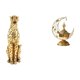 thumbnail image 1 of Escultura de incienso de dorado, centro de mesa decorativo, soporte para velas antiguo, adorno para oficina, sala de estar, decoración del ho, 1 of 8