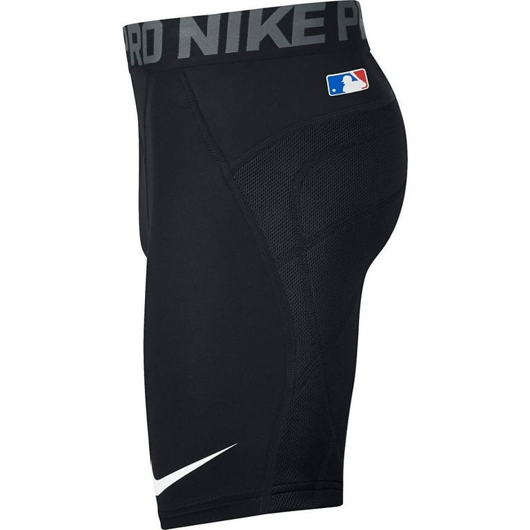 ナイキ キッズ 野球 タイツ Nike Boys' Pro Heist Dri-FIT Baseball Sliding Shorts - Black/Black Nike Boys Slider Shorts, Black and White, Padded, Sweat-Wicking