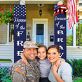 thumbnail image 2 of American Flag Patriotic Soldier Porch Sign Banners,Patriotic Decoration for Memorial Day-4th of July Decor Hanging,Independence Day Veterans Day Labor Day Hanging Banner for Yard Indoor Outdoor, 2 of 5
