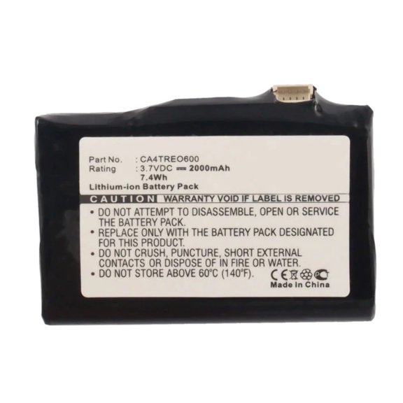 Batteries N Accessories BNA-WB-L3524 Cell Phone Battery - Li-Ion, 3.7V, 2000 mAh, Ultra High Capacity Battery - Replacement for Palm CA4TREO600 Battery