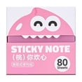 thumbnail image 2 of Transparent Sticky Notes 80 Sheets Pull-Out Dispenser Strong Adhesive for Journaling Note Taking,1PC,Pink, 2 of 9