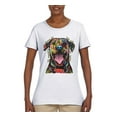 thumbnail image 3 of My Favorite Breed is The One In Need | Colorful Labrador Dog | Dean Russo Art Animal Lover Womens T-Shirt, White, 2XL, 3 of 5