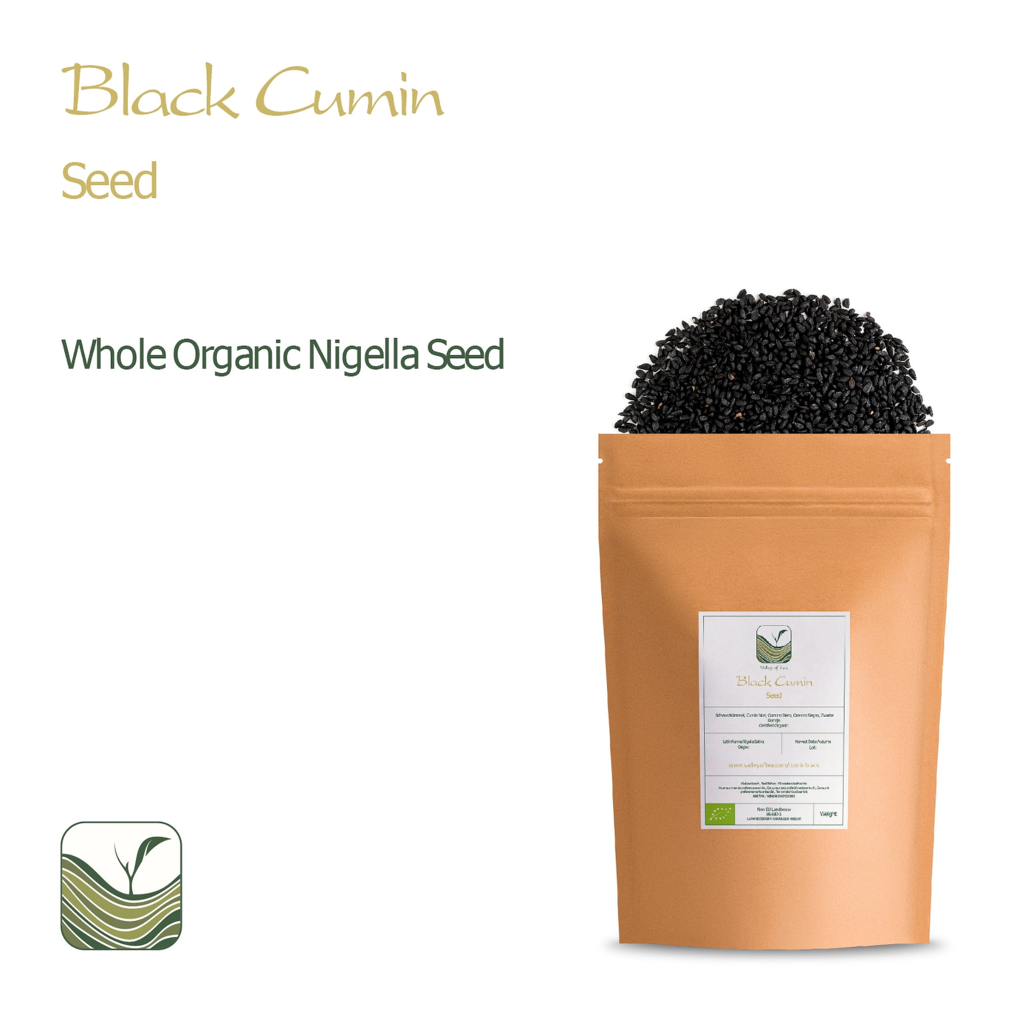 Cumin Black Seed Organic Nigella - Nigella Sativa Seeds Gourmet Quality 500g