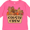 thumbnail image 4 of Inktastic Cousin Crew Cute Turkey Family Boys or Girls Long Sleeve Toddler T-Shirt, 4 of 5