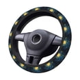 thumbnail image 2 of Fotbe Oil Starry Sky Sunflower Funda para Volante Universal de 15 pulgadas, Accesorios para Auto para Hombre y Mujer, Protector de Volante Cómodo para SUV y Sedán, 2 of 6