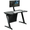 VIVO Black 47" Gaming Desk Table with Z-Shaped Frame | Computer Workstation