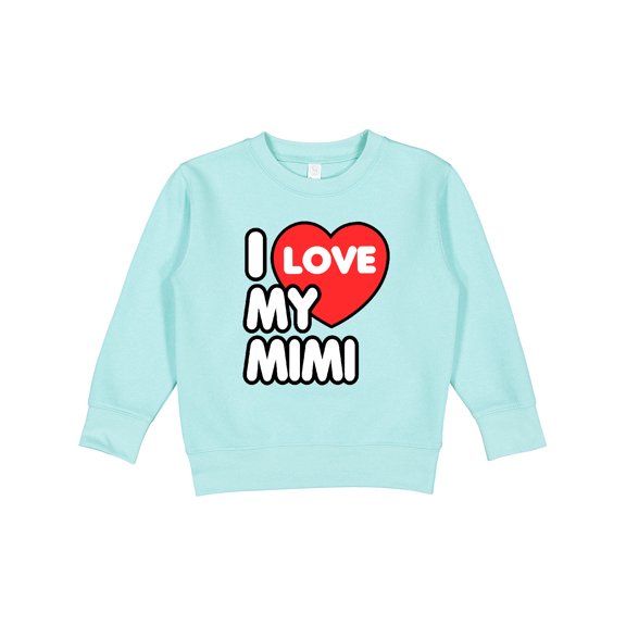 Inktastic I Love My Mimi Toddler Sweatshirt