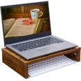 thumbnail image 2 of Monitor Stand Riser Wood Monitor Riser with Storage for Desk Small Monitor Stand TV/Screen/PC/Laptop Riser Computer Stand Desktop Shelf ( L x W cm), 2 of 8