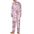 thumbnail image 3 of Hello Kitty Unisex Onesie Pajamas Zipper Jumpsuit Hooded One Piece Sleepwear for Family Mens Womens, 3 of 8